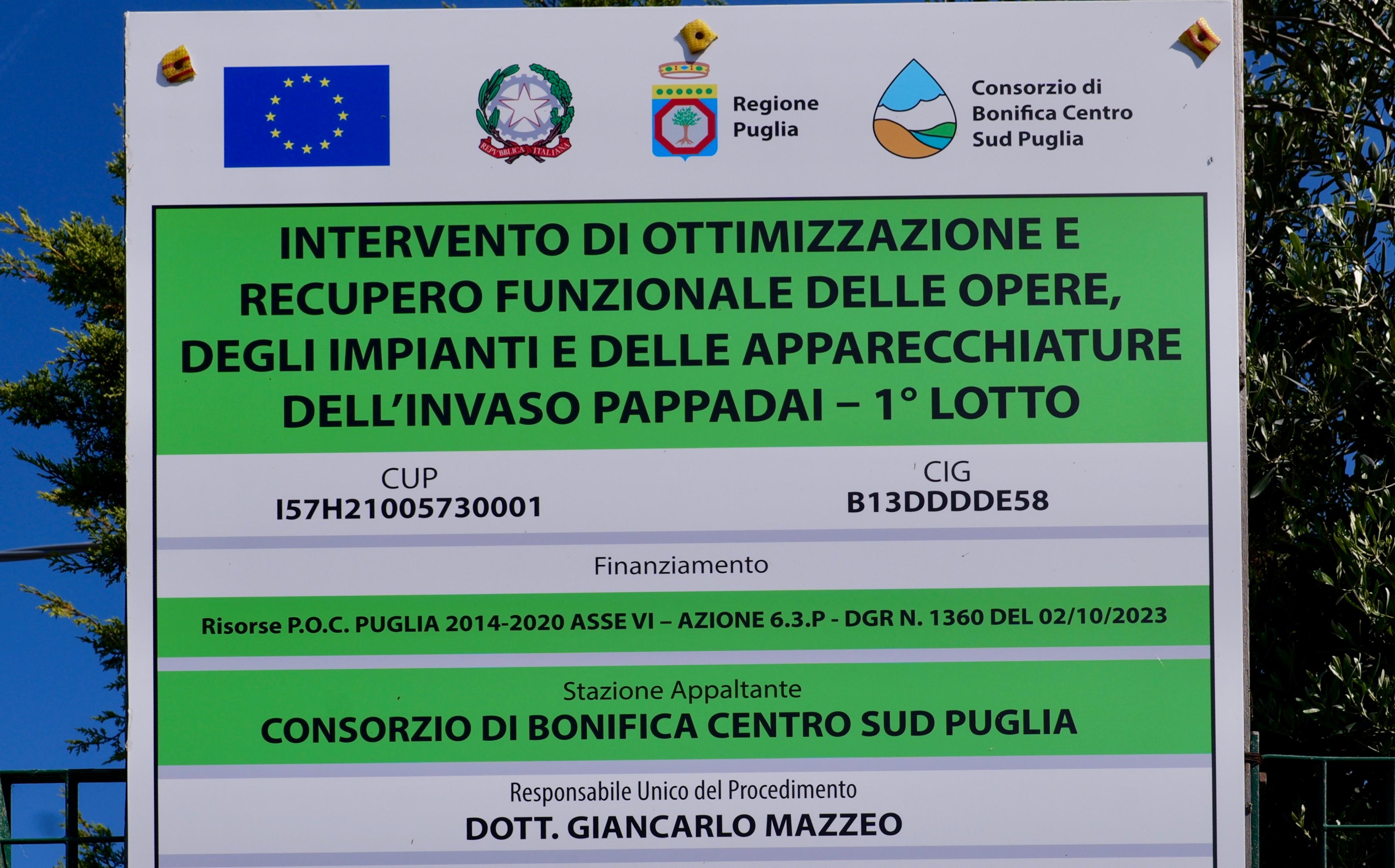 Galleria Diga del Pappadai entra in funzione con l’acqua in arrivo dalla Basilicata.  Oggi il sopralluogo di Decaro e Paolicelli - Diapositiva 2 di 9